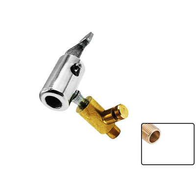 Supapă anvelope Mandrină de aer Conector pentru umflator anvelope de mașină Supapă cu clips din alamă Instrumente pentru repararea anvelopelor din aliaj pentru pompă gonflabilă portabilă