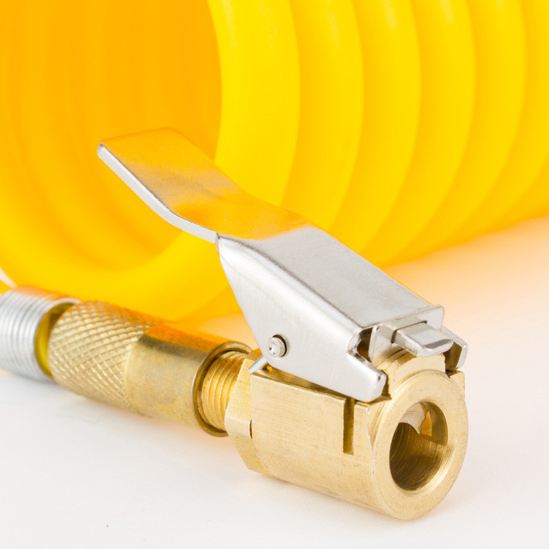 Nešiojamas pripučiamas siurblys, skirtas automobilio padangoms oro griebtuvo pripūtimo siurblio vožtuvo jungtis, prispaudžiamas adapteris, automobilio žalvarinis 8 mm padangos ratų vožtuvas