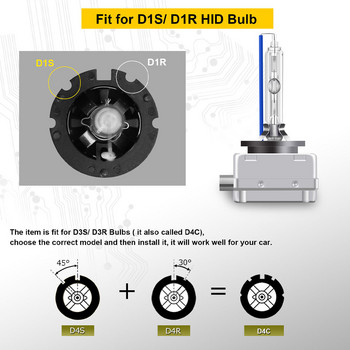 2 ΤΕΜ. Λάμπα προβολέα αυτοκινήτου Xenon D1S D2S D3S D4S 4300K/6000K HID Λάμπα Xenon 12V 35W Αξεσουάρ προβολέων ομίχλης αυτοκινήτου