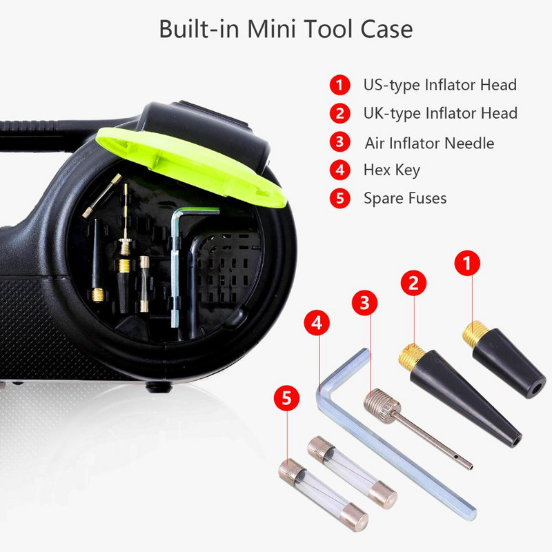 E-HEELP elektrinis automobilio kėliklis 3 in 1 5T hidraulinis kėliklis su smūginiu veržliarakčiu pripūtimo siurblys Automobilių remonto įrankiai Automobilių kėlimo mašina