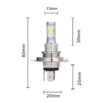 2Pcs LED H7 H4 Super Bright CSP Комплект лампи за фарове Автомобилни крушки за мъгла H1 H8 H9 H11 9005 9006 High Low Beam 6000K 12V 24V