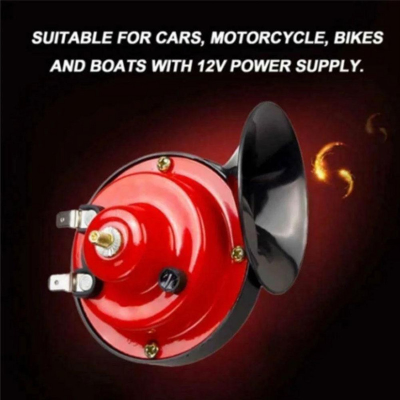 Claxon de mașină 12V 300DB Volum sunet 4 trompetă claxon de aer super tare compresor trompetă de mașină difuzor claxon de aer melc pentru motocicletă
