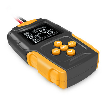 12V/24V тестер за автомобилни акумулатори LCD цифров анализатор на батерии Инструмент за диагностика на зареждането на автомобила SOH SOC CCA IR измерване за автомобил камион