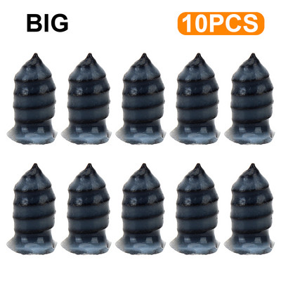 LEEPEE Perbaikan Ban Vakum Perbaikan Ban Kuku Paku Karet Tanpa Tabung 10 Buah untuk Mobil Truk Motor Sepeda Skuter