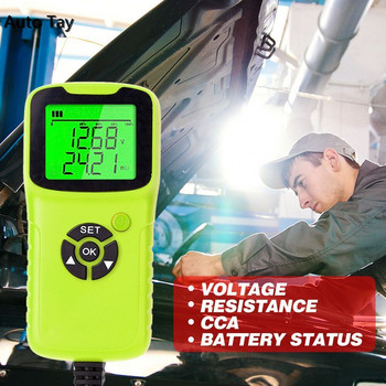 Car Motorcycle Battery Tester 12V 6V Battery System Analyzer 2000CCA Charging Cranking Test Tools for The Car