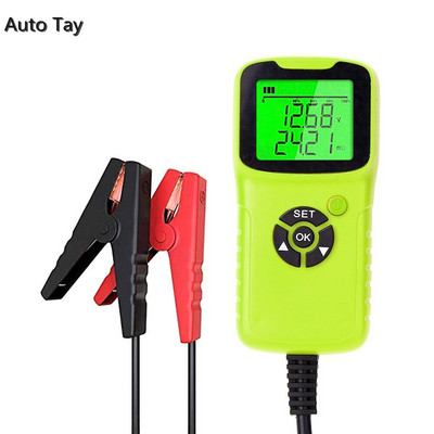 Autó motorkerékpár akkumulátor teszter 12V 6V akkumulátor rendszer elemző 2000CCA töltés indító tesztelő eszközök az autóhoz