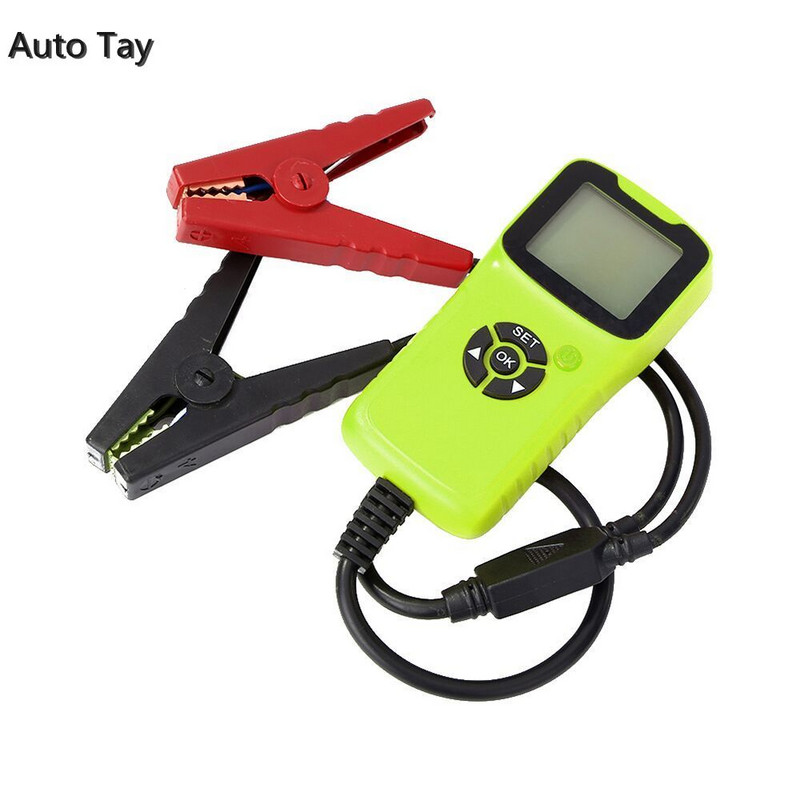 Tester de baterie de mașină pentru motociclete 12V 6V Analizor de sistem de baterii 2000CCA Instrumente de testare a pornirii de încărcare pentru mașină