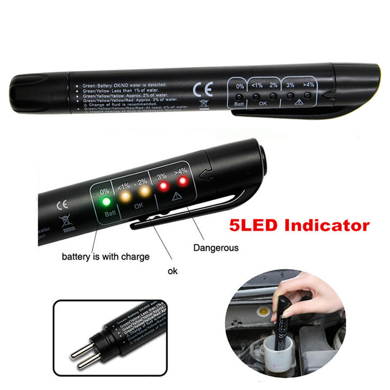 Instrumente de diagnosticare a lichidelor auto Tester de lichid de frână Stilo de ulei pentru DOT 3/4/5.1 LED Accesorii electronice precise PenCar