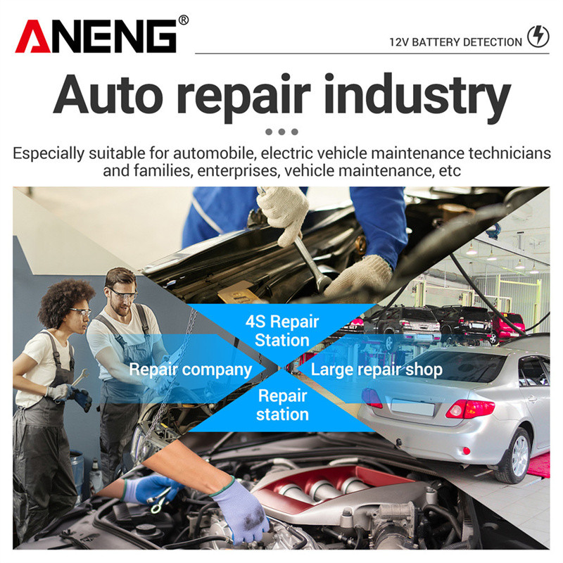 Tester akumulatora 12V LCD digitalni automatski analizator akumulatora Tester sustava za pokretanje sustava punjenja Dijagnostički alat za provjeru akumulatora automobila