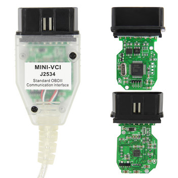 mini vci за Toyota TIS Techstream V18.00.008 minivci FTDI за J2534 автоматичен скенер OBD OBD2 автомобилен диагностичен кабел MINI-VCI кабел