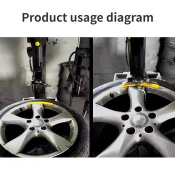 Εργαλείο τοποθέτησης προστατευτικού στεφάνης τροχού αυτοκινήτου Εργαλείο στερέωσης άκρων τροχού μοτοσικλέτας Προστασία εύκολης εγκατάστασης Πλήμνη ελαστικού Αξεσουάρ αλλαγής ελαστικού ελαστικού
