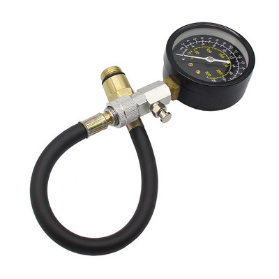 Tester de compresie a motorului auto profesional, reutilizabil, pentru reparații, furtun de cauciuc universal de 11 inchi, indicator de testare auto