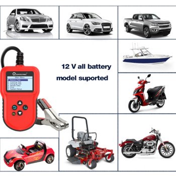 QUICKLYNKS BA106 12V тестер за батерии Тестер за литиеви и оловно-киселинни батерии Анализатор Задвижване и зареждане на автомобил 100-2000CCA Инструмент за тестване