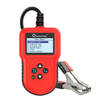Tester de baterii QUICKLYNKS BA106 12V Tester de baterii cu litiu și plumb-acid Analizor Pornire și încărcare a mașinii Instrument de testare 100-2000CCA