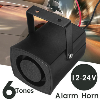2019 New 6 Tones Automatically Adjusted Car Police Fire Alarm Buzzer Horn 12-24V Warning Loud Sound Truck Boat Siren