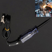 Tester de circuit de tensiune pentru autoturisme pentru autoturisme Test de autoturism Voltmet cu sondă lungă Bec pentru pix Întreținere auto 6V-24V DC