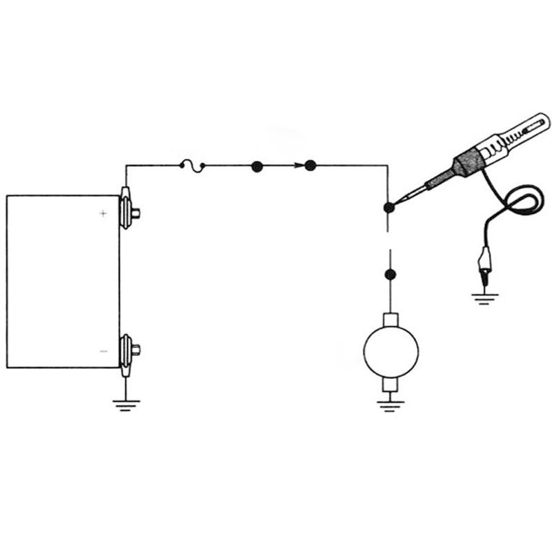 Tester de circuit de tensiune pentru autoturisme pentru autoturisme Test de autoturism Voltmet cu sondă lungă Bec pentru pix Întreținere auto 6V-24V DC