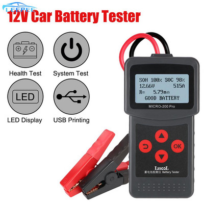 Autóakkumulátor teszter Autós kiegészítők garázsműhelyhez Autószerszámok Mechanikus akkumulátor kapacitás teszter 12v Micro200Pro