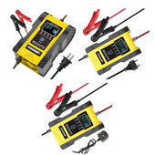 Încărcător baterie auto FOXSUR 12V/24V 6A 12.6V încărcător baterie litiu Încărcător inteligent pentru motocicletă