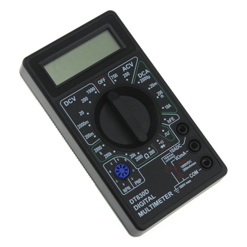 DT-830D Mini multimetru digital de buzunar 1999 numără AC/DC Volt Amp Ohm Diodă hFE Tester de continuitate Ampermetru Voltmetru Ohmmetru