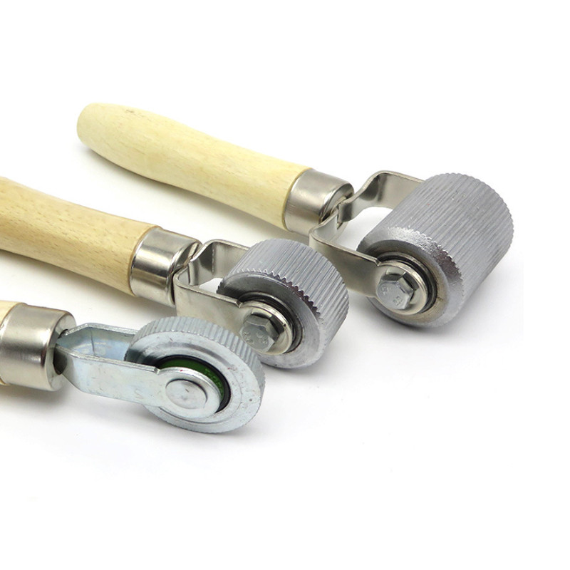 Roller Auto Patch Roller pentru repararea roților de motocicletă cu mâner din lemn Kit de reparare a anvelopelor auto Instrument de reparare a anvelopelor pentru accesorii auto