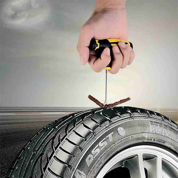 Комплект инструменти за ремонт на автомобилни гуми с гумени ленти Инструмент за ремонт на вакуумни автомобилни гуми Мотоциклет Електрическо превозно средство Специален ремонт на гума