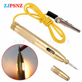 DC6V-24V Tester de tensiune pentru circuitul motocicletei pentru mașină, siguranțe și prize de lumină Test Pen Cablu și clemă Tester pentru circuite Stilo de testare