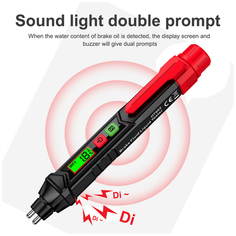 Stabdžių skysčio aptikimo rašiklis Automatinis alyvos detektorius Skaitmeninių detektorių variklis