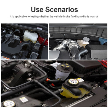 Ψηφιακός ελεγκτής υγρού φρένων αυτοκινήτου Auto Car Brake Liquid Digital Test Pen for DOT3/DOT4/DOT5.1 Πένα ελέγχου ποιότητας λαδιού Ηχητικός συναγερμός