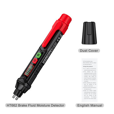Tester de lichid de frână auto Tester digital de lichid de frână auto pentru DOT3/DOT4/DOT5.1 Stilo de verificare a calității uleiului Alarmă de lumină sonoră