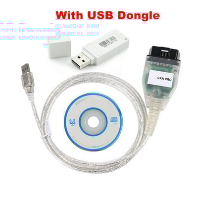 Scaner VCP profesional SW 5.5.1 pentru instrument de diagnosticare VAG CAN PRO FTDI FT245RL Chip OBD OBDII CAN BUS UDS K-Line VCP PRO V5.5.1
