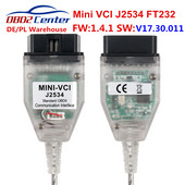 Mini VCI de înaltă calitate V17.30.011 FT232RL pentru cablu de diagnosticare Toyota Tis Techstream J2534 OBD2 Scanner de diagnosticare Mini-VCI-J2534