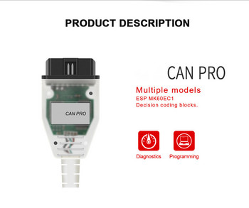 Professional For VAG CAN PRO 5.5.1 Auto OBD2 Code Reader VCP PRO Diagnostic scanner V5.5.1 CAN-BUS K-Line Multi-Function