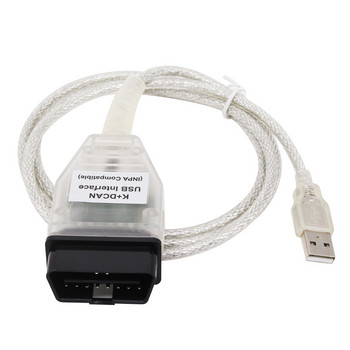 За BMW INPA K+DCAN K DCAN USB интерфейс Пълна диагностика за 20PIN E-DIABAS OBDII кабел