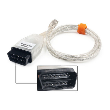 За BMW K DCAN превключвател OBDII диагностичен кабел за BMW K+DCAN USB интерфейс Ediabas KD CAN OBD2 диагностичен скенер FT232RL