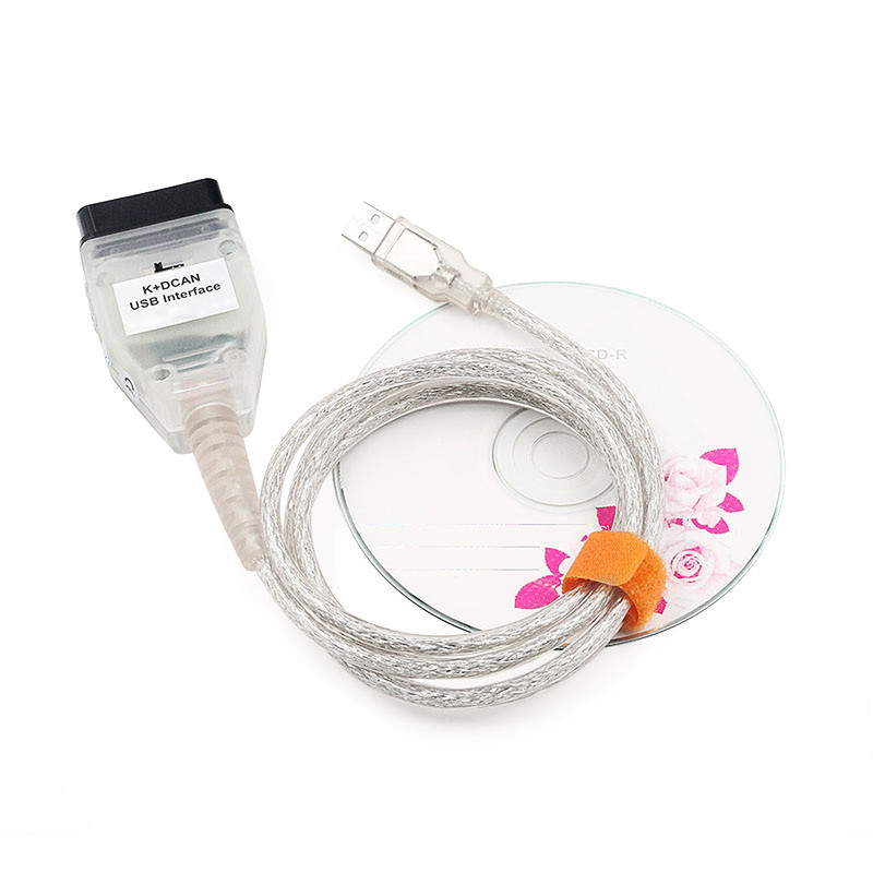 BMW K DCAN Switchi OBDII diagnostikakaabli jaoks BMW K+DCAN USB liidese jaoks Ediabas KD CAN OBD2 diagnostikaskanner FT232RL