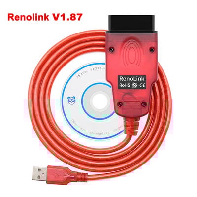 Renolink V1.99 V1.94 V1.87 OBD2 pentru Renault OBD 2 OBD2 Instrument de diagnosticare auto ECU Tuning Airbag Resetare ECM UCH Programator cheie