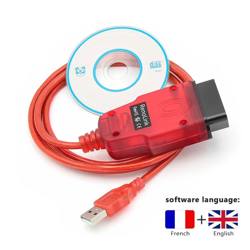 Renolink V1.99 V1.94 V1.87 OBD2 pentru Renault OBD 2 OBD2 Instrument de diagnosticare auto ECU Tuning Airbag Resetare ECM UCH Programator cheie