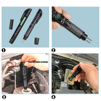 Εργαλεία διάγνωσης Universal Car Brake Fluid Tester 5 LED Ακριβής ποιότητας λαδιού Εργαλεία δοκιμής υγρού φρένων αυτοκινήτου Αξεσουάρ αυτοκινήτου
