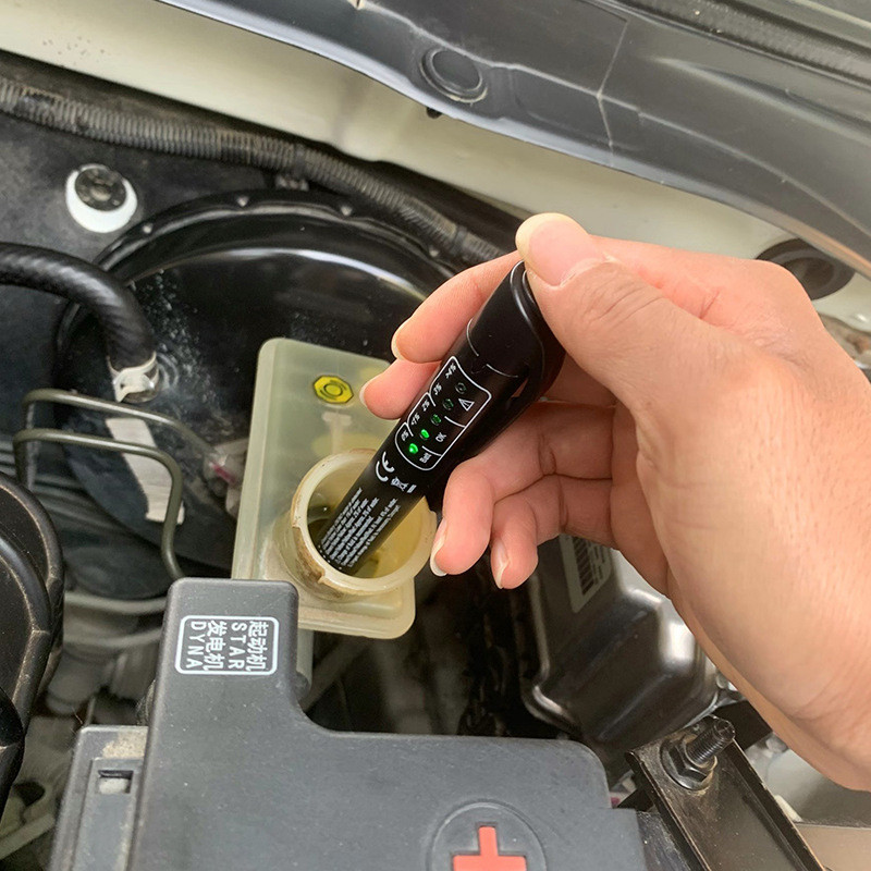 Univerzálny tester brzdovej kvapaliny do auta, diagnostické nástroje, 5 LED diód, presné nástroje na testovanie brzdovej kvapaliny do auta, kvalitný olej, príslušenstvo do auta