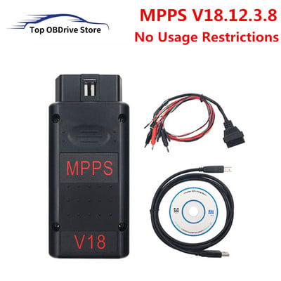 2022 MPPS V21 mpps V18.12.3.8 ECU Master koos Breakout Tricore kaabliga CAN ECU Chip Tunning Flasher liidese tugi mitme autoga