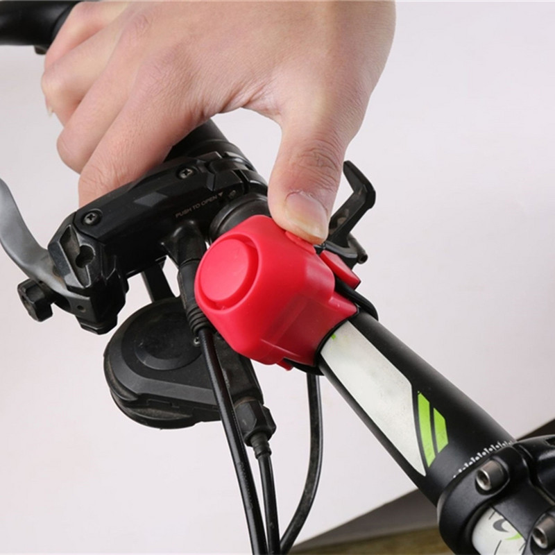 Bike Elektronikus Hangos kürt 130 db Figyelmeztető Biztonság Elektromos csengő Rendőr sziréna Kerékpár Kormány Riasztó Ring Csengő Kerékpáros tartozékok