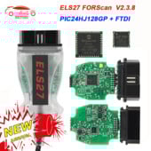 V2.3.8 ELS27 FORScan Scanner Ford OBD2 Green PCB PIC24HJ128GP Διαγνωστικό καλώδιο αυτοκινήτου ELM327 J2534 Auto Tools for Mazda