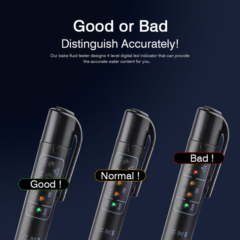 Automobilių stabdžių skysčio testavimo alyvos kokybės tikrinimo rašiklis, skirtas Suzuki Jimmy Grand Vitara Jeep Wrangler JK Renegade kompasas Lada granta