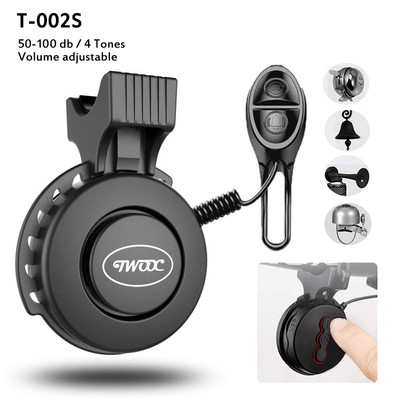 Bike Bell töltő hangszóró USB újratölthető mini elektromos kerékpár kürt 4 mód kerékpáros elektromos kerékpár tartozékok robogókhoz, MTB