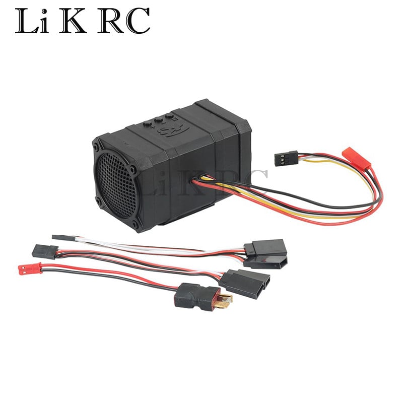 Simulator de sunet al motorului de mașină RC, difuzor de claxon de control CH3 pentru camion cu șenile la scară 1/10, barcă de motociclete TRX4 SCX10