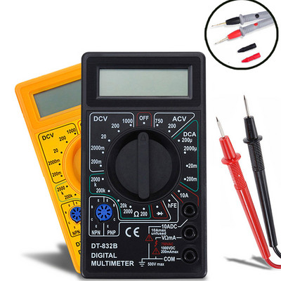 DT-832 Mini Pocket Digitális Multiméter 1999 Számok Volt Amper Ohm Dióda hFE Folytonosság Tester Ampermérő Voltmérő Ohmmérő