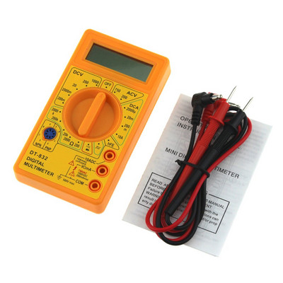 DT-832 Mini Pocket Digitális Multiméter 1999 Számok Volt Amper Ohm Dióda hFE Folytonosság Tester Ampermérő Voltmérő Ohmmérő