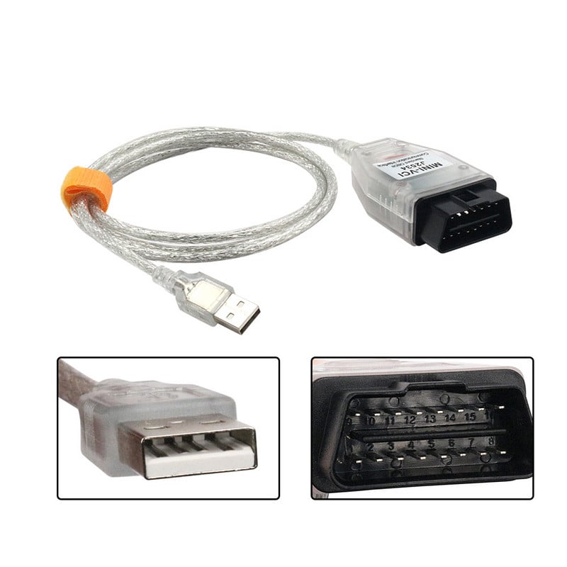 A legújabb Toyota Mini VCI TIS Techstream kábel V18.00.008 mini vci J2534 V14 OBD2 autódiagnosztikai interfész FT232RL teljes chipek