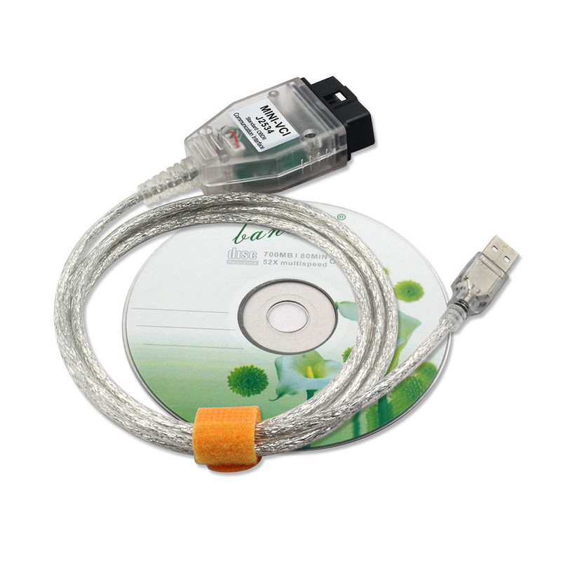 A legújabb Toyota Mini VCI TIS Techstream kábel V18.00.008 mini vci J2534 V14 OBD2 autódiagnosztikai interfész FT232RL teljes chipek